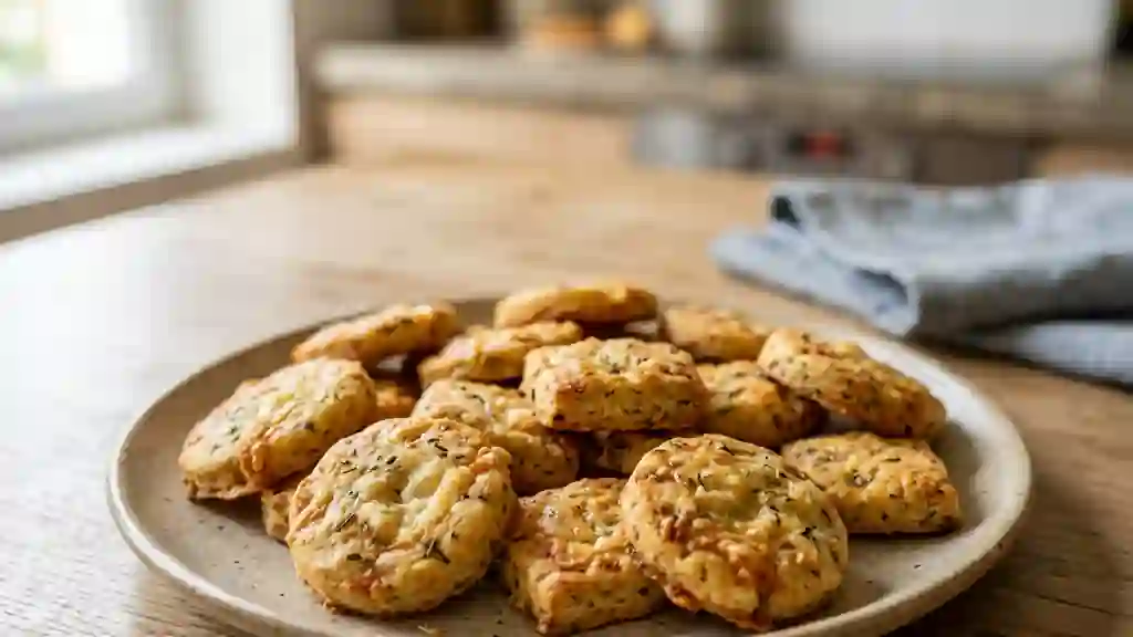 Sablés Croustillants Fromage et Herbes - Photo de présentation