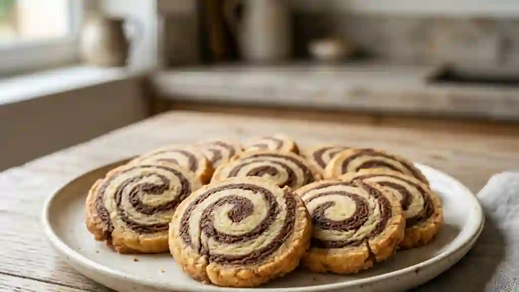 Sablés marbrés fondants vanille et cacao - Photo de présentation