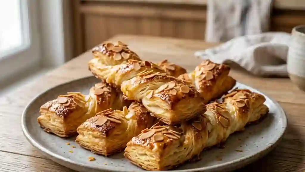 Sacristains feuilletés aux amandes - Photo de présentation