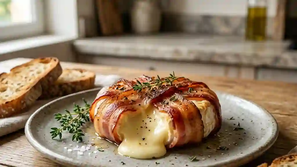Saint-Marcellin fondant au lard fumé - Photo de présentation