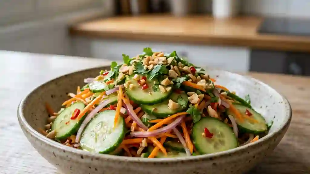 Salade de concombre thaï croquante - Photo de présentation