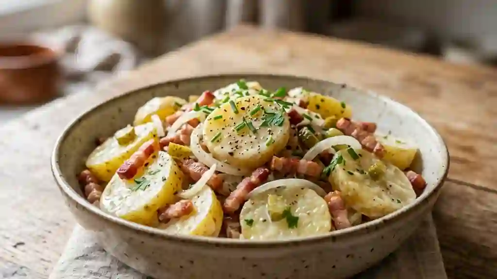 Salade alsacienne fondante et fumée - Photo de présentation