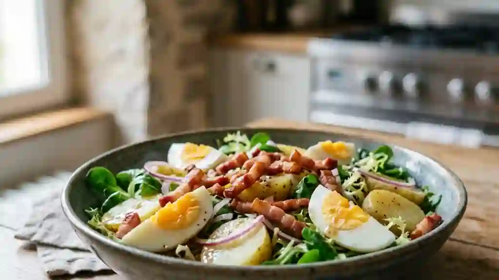 Salade ardennaise au lard croustillant - Photo de présentation