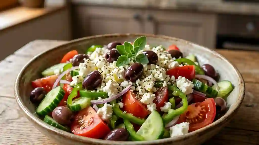 Salade bulgare croquante à la feta - Photo de présentation