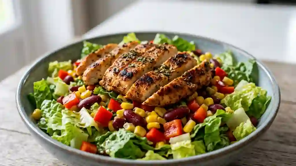 Salade Cajun Croquante au Poulet Épicé - Photo de présentation