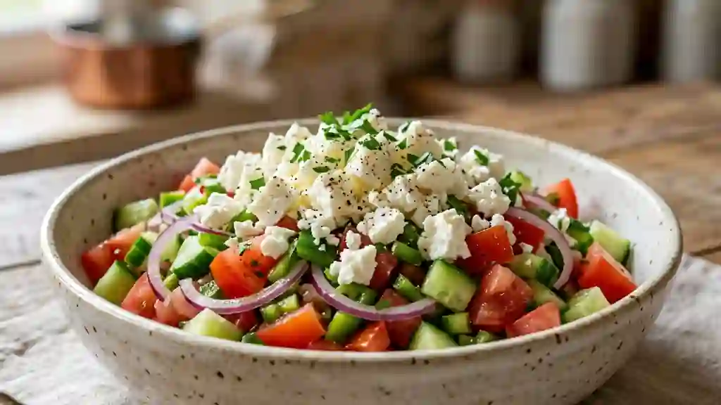 Chopska Salata Bulgare Fraîche et Fondante - Photo de présentation