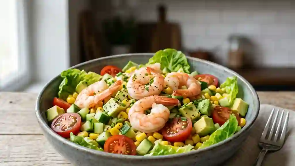 Salade Cocktail Croquante aux Crevettes - Photo de présentation