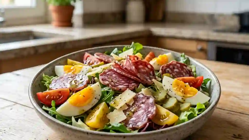 Salade Rustique au Saucisson et Cornichons - Photo de présentation