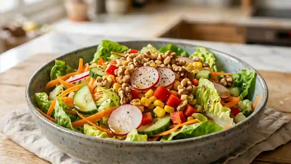 Salade Ultra-Craquante aux Noix et Crudités - Photo de présentation