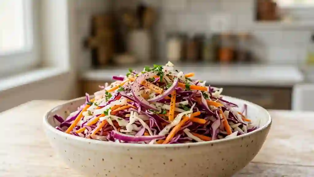Salade de Choux Bicolore et Vinaigrette au Miel - Photo de présentation