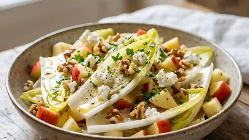Salade Endive, Pomme et Chèvre Frais - Photo de présentation