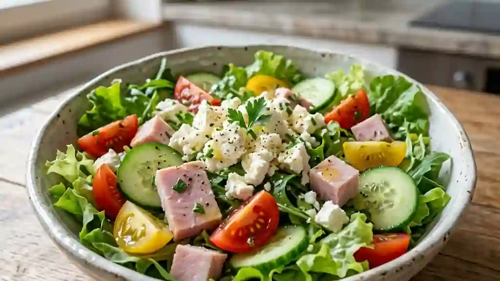 Salade Croquante Feta et Jambon - Photo de présentation