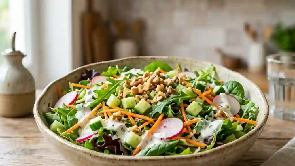 Salade de crudités croquante au Carré Frais - Photo de présentation