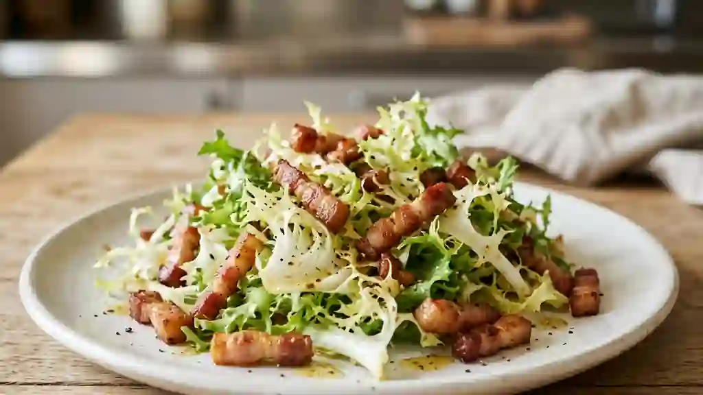 Frisée croquante aux lardons fumés - Photo de présentation