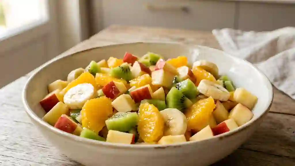 Salade de fruits fraîche au miel et néroli - Photo de présentation