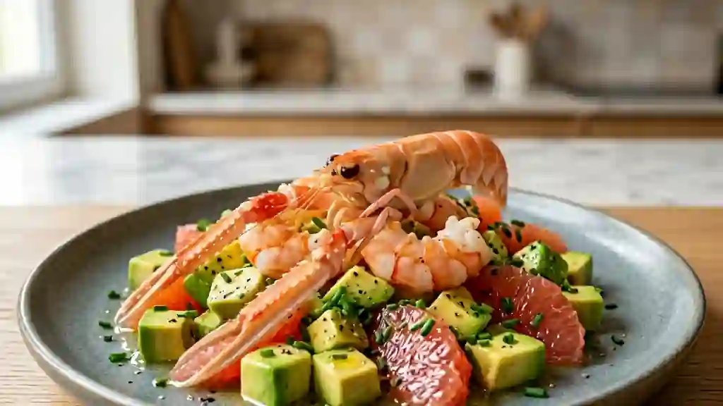 Salade de langoustines acidulée et fondante - Photo de présentation