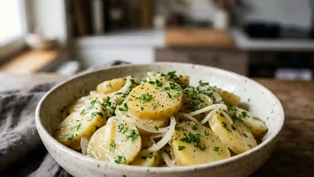 Salade de pommes de terre badoise fondante - Photo de présentation