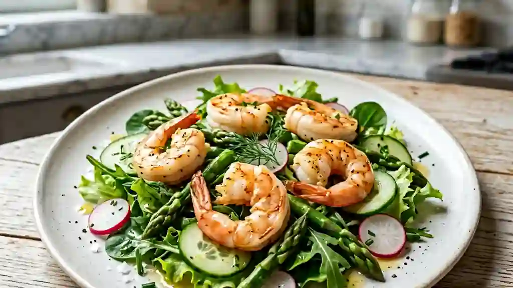 Salade Croquante aux Langoustines Snackées - Photo de présentation