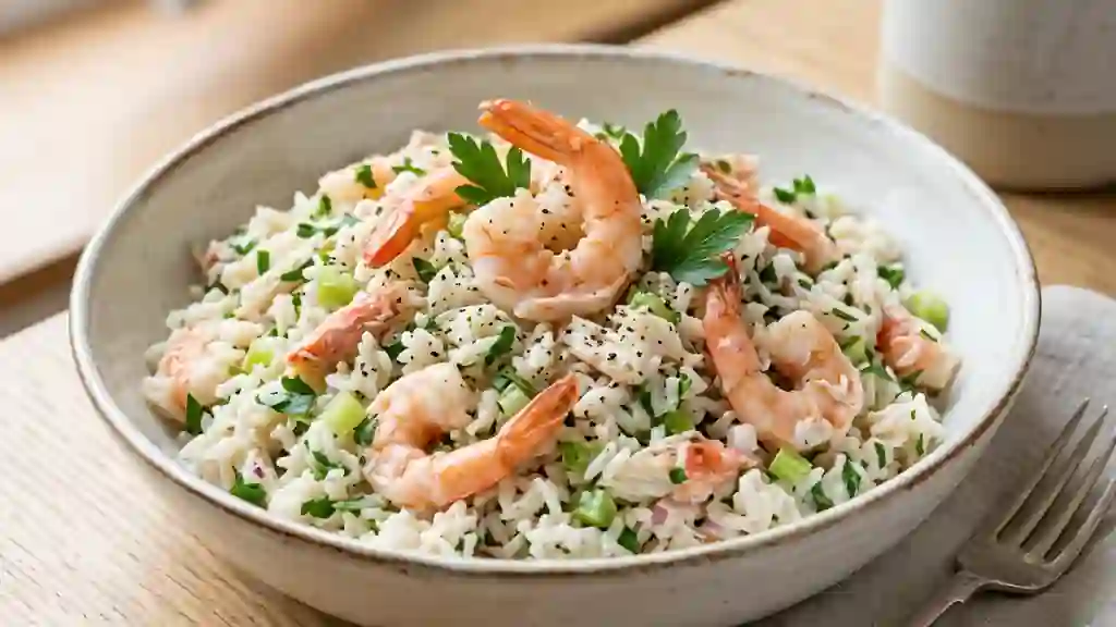 Salade de Riz Crémeuse au Crabe et Whisky - Photo de présentation