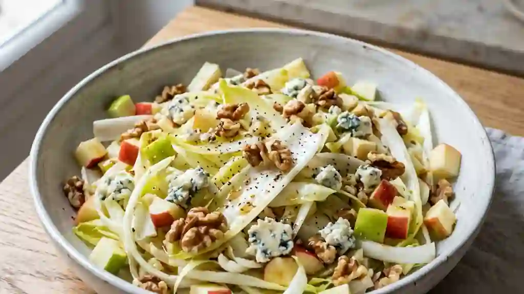 Salade d'endives croquante au bleu et miel - Photo de présentation