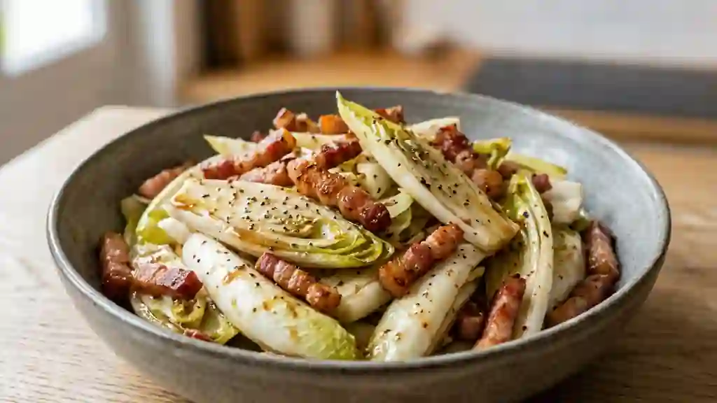 Endives croquantes et lardons déglacés - Photo de présentation