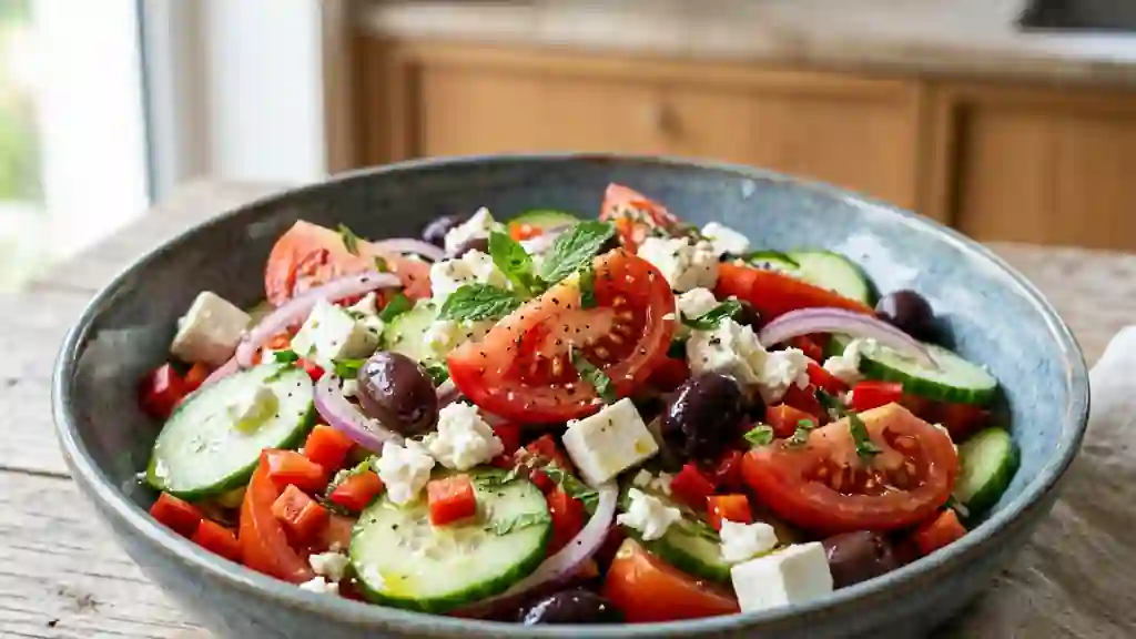 Salade Grecque Croquante à la Feta - Photo de présentation