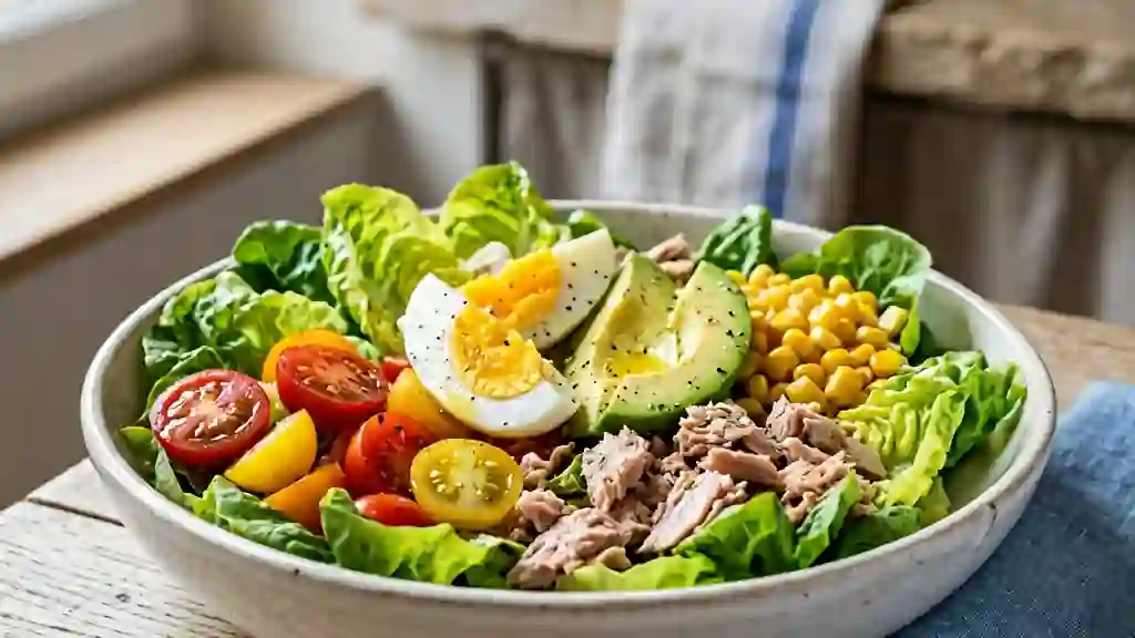 Salade Dominique : Fraîcheur Thon et Avocat - Photo de présentation