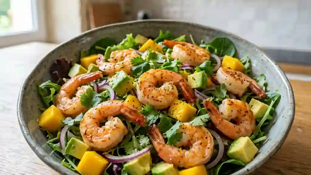 Salade de crevettes mangue-avocat ultra fraîche - Photo de présentation