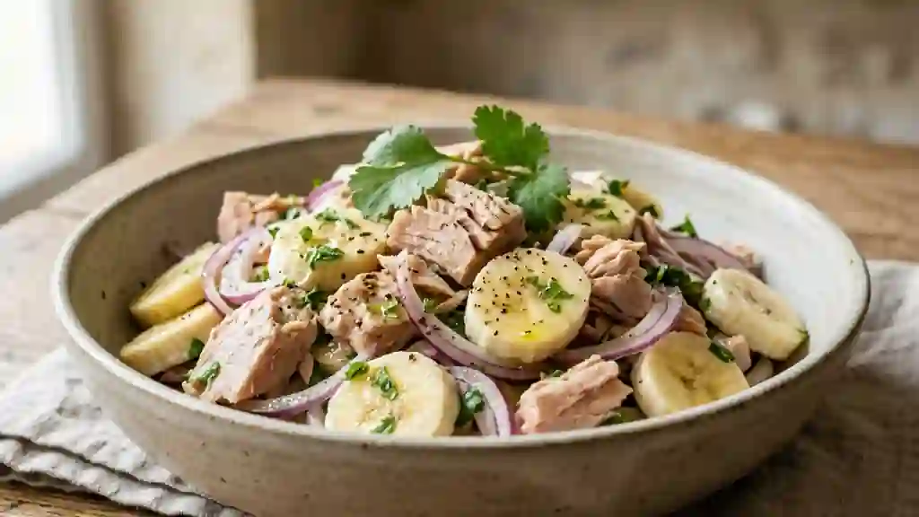 Salade thon-banane tahitienne acidulée - Photo de présentation