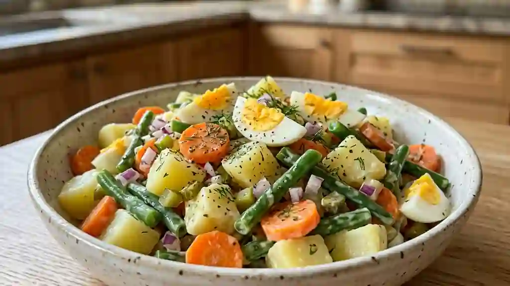 Salade flamande croquante et crémeuse - Photo de présentation