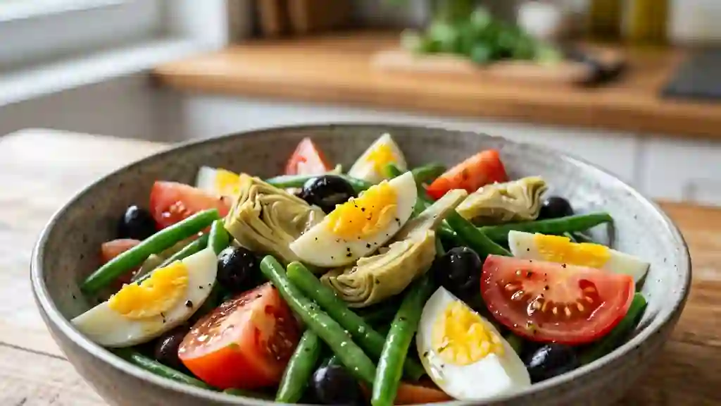 Salade d'artichauts niçoise croquante - Photo de présentation