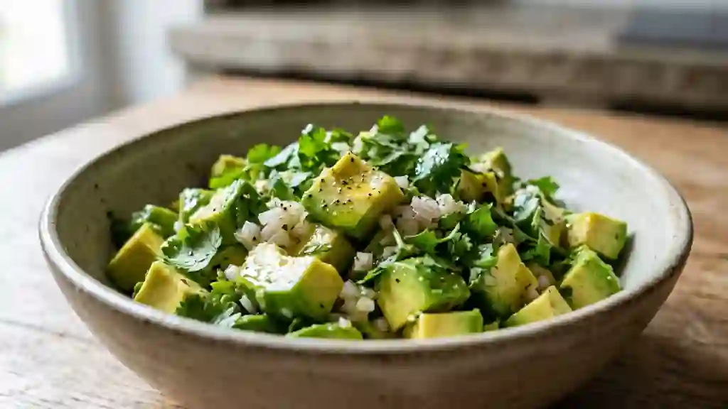 Avocat fondant au citron vert et coriandre - Photo de présentation