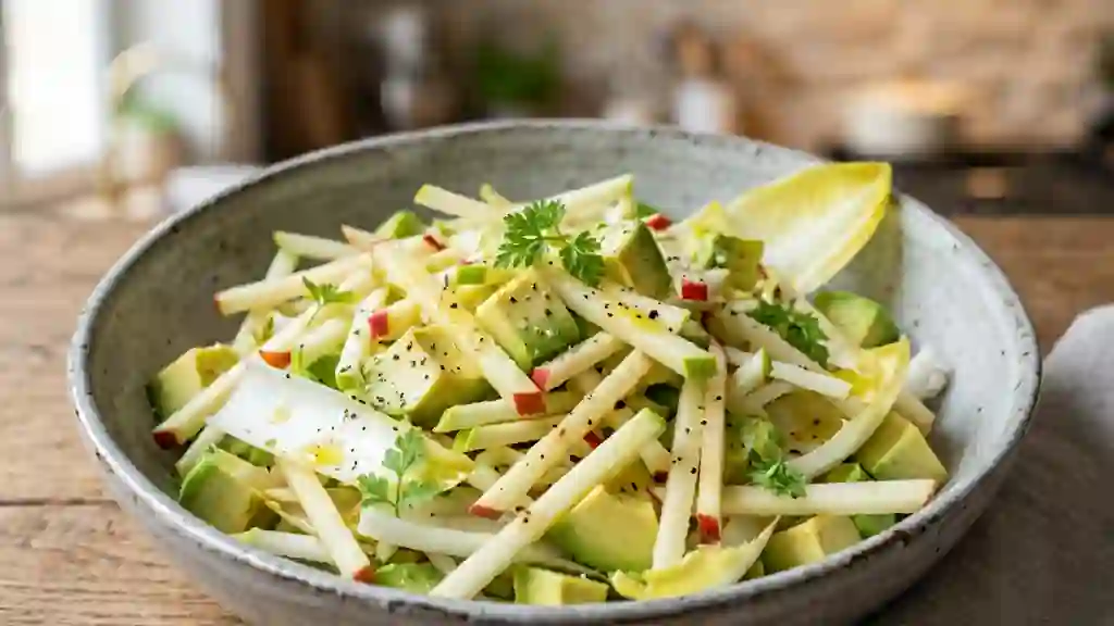 Salade Croquante Avocat, Pomme et Endives - Photo de présentation