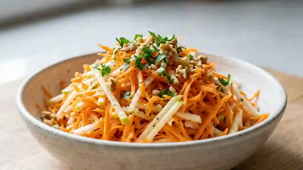 Salade de Carottes et Pommes Acidulées - Photo de présentation
