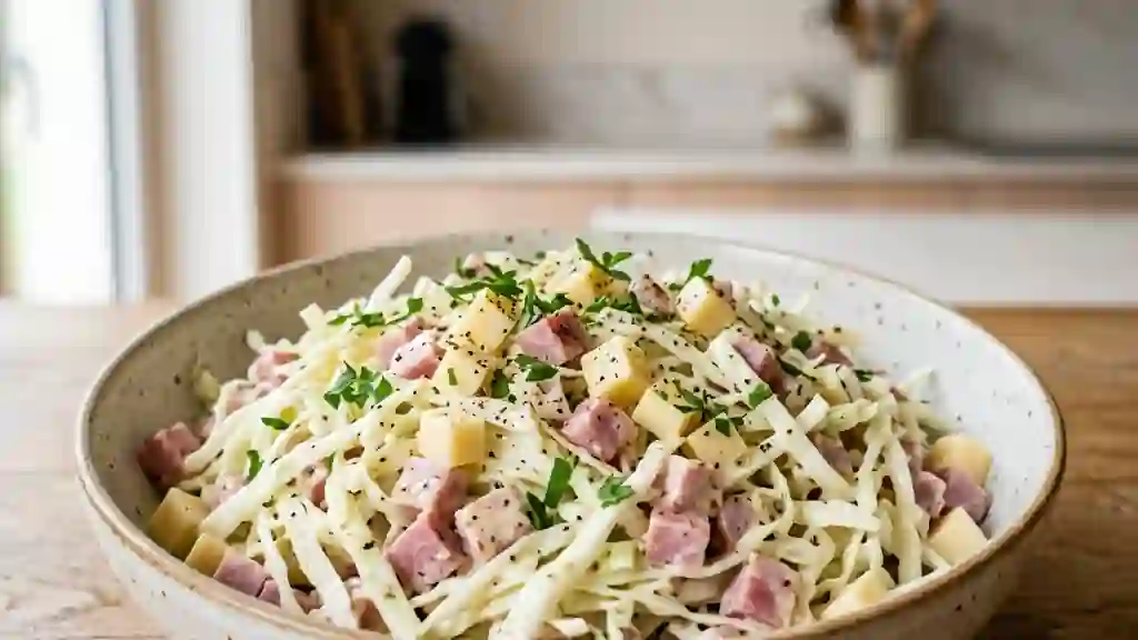 Chou blanc croquant à l'épaule et emmental - Photo de présentation