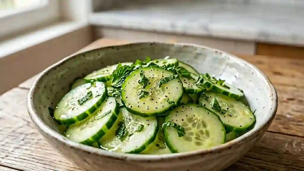Concombres Croquants à la Menthe Fraîche - Photo de présentation