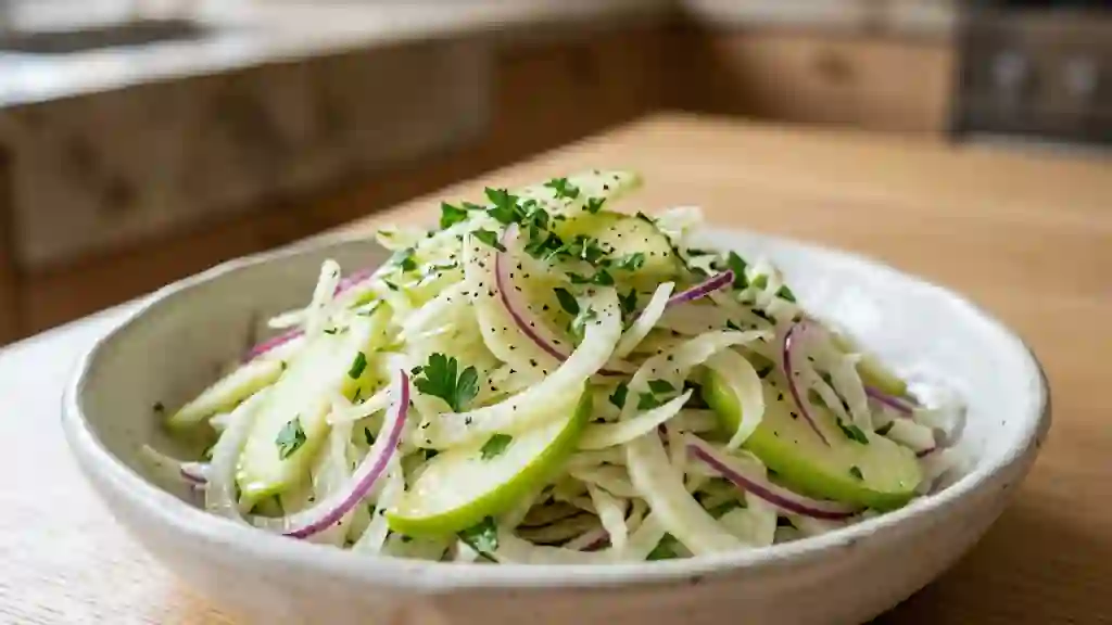 Fenouil craquant et pomme verte acidulée - Photo de présentation