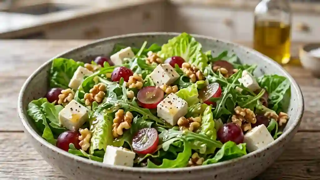 Salade Feta Raisins au Miel et Noix Croquantes - Photo de présentation