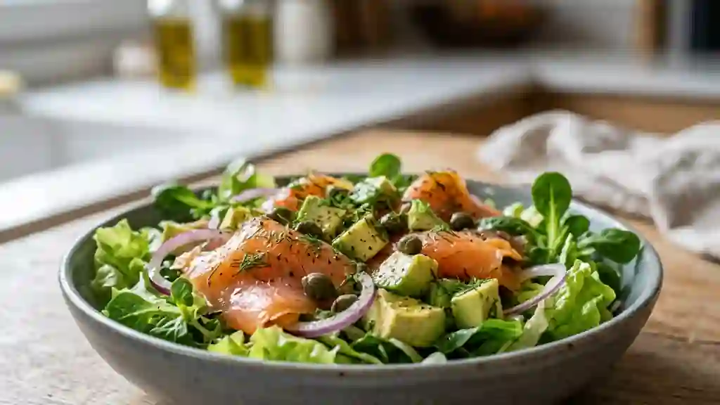 Fraîcheur saumon fumé et avocat fondant - Photo de présentation