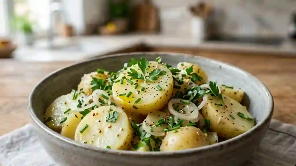 Pommes de terre tièdes aux herbes fraîches - Photo de présentation