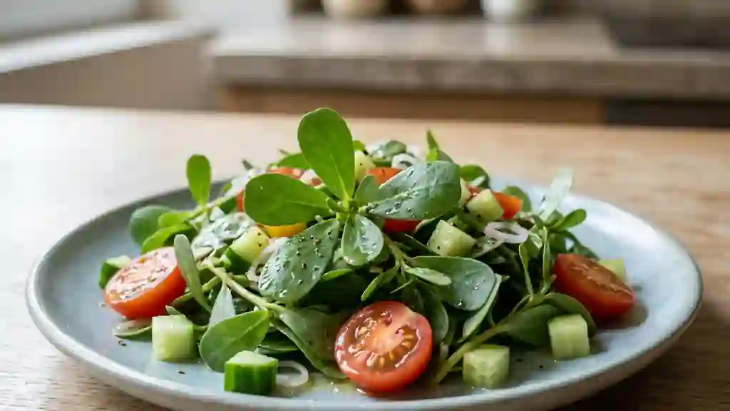 Pourpier sauvage et tomates : fraîcheur croquante - Photo de présentation