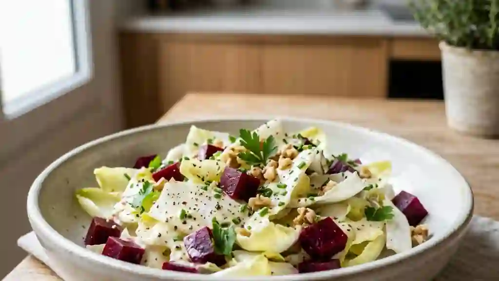 Salade d'endives croquante, crème citronnée - Photo de présentation