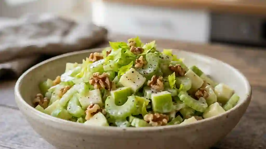 Salade de céleri croquante à la pomme verte - Photo de présentation
