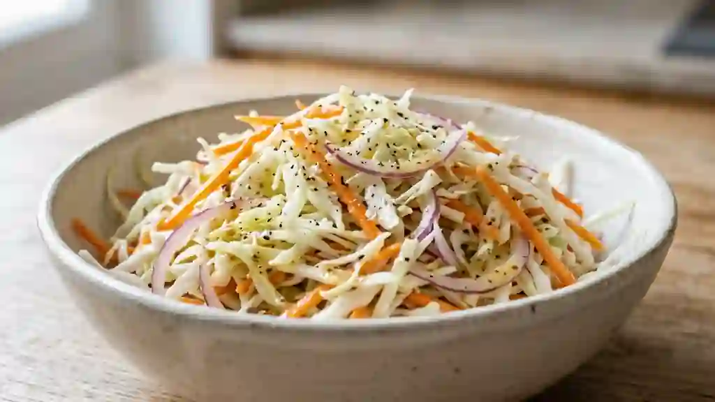 Chou blanc croquant et sa vinaigrette acidulée - Photo de présentation