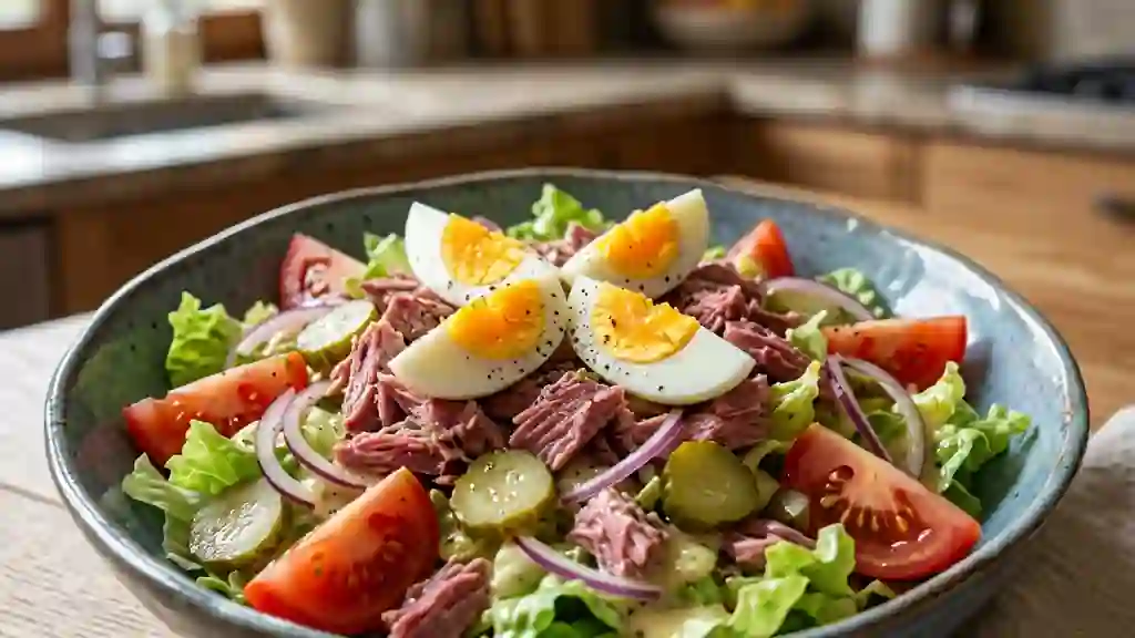 Salade au corned-beef croquante et acidulée - Photo de présentation