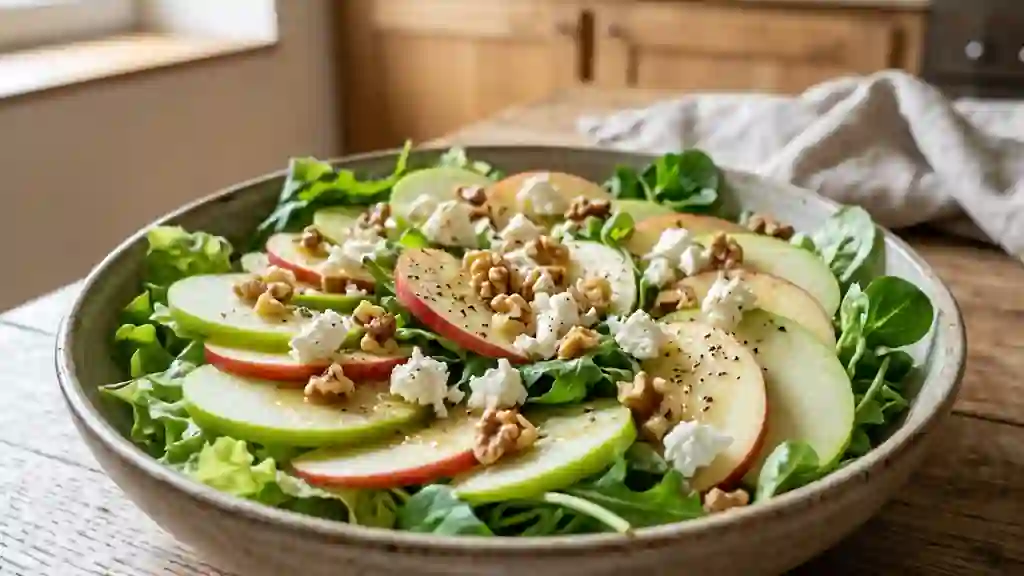 Duo de pommes croquantes, chèvre et noix - Photo de présentation