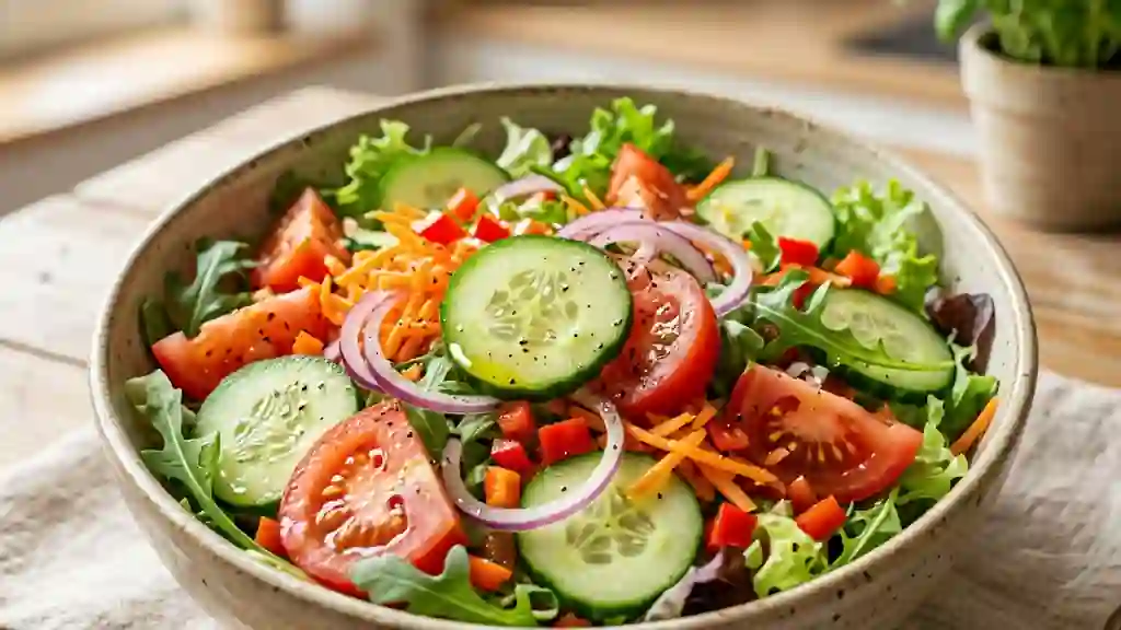 Salade de crudités croquante et citronnée - Photo de présentation