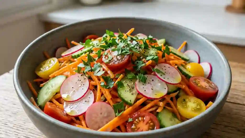 Salade Croquante aux Petits Légumes - Photo de présentation