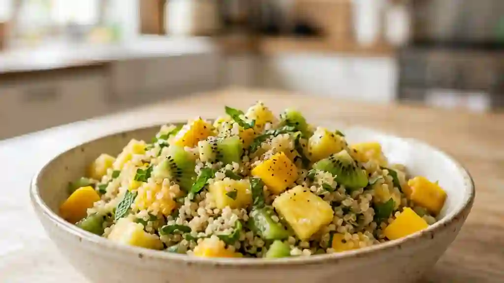 Quinoa Frais Mangue, Ananas et Menthe Ciselée - Photo de présentation
