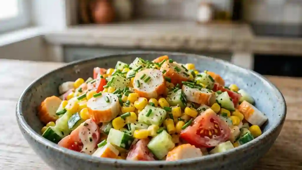 Salade de surimi ultra-fraîche et croquante - Photo de présentation